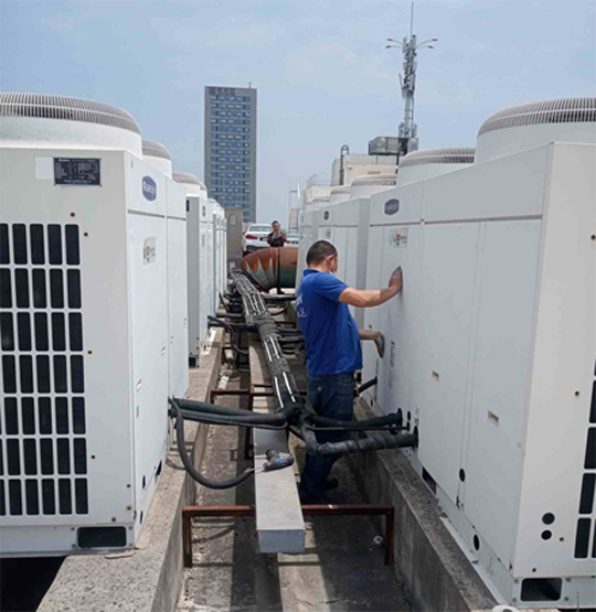 五寨中央空调制热和不制冷系统维修方法